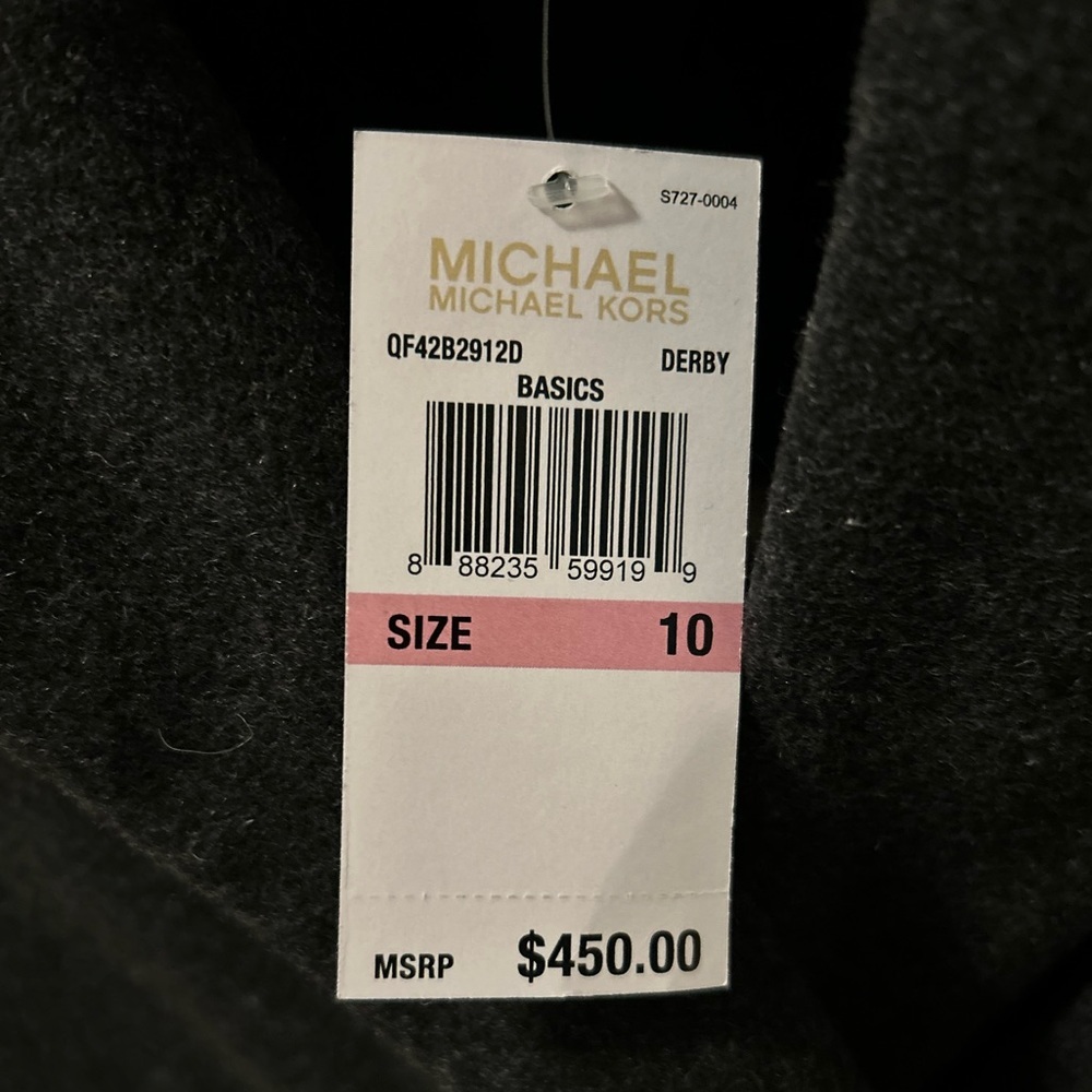 MICHAEL KORS. Grey Tan Wool Color Block Long Jacket Peacoat Coat NWT - Picture 6 of 14